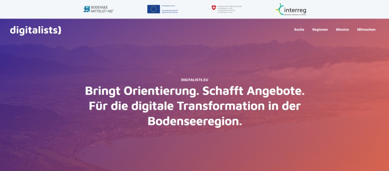 Screenshot der Website digitalist.eu