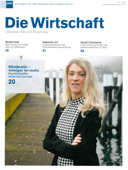Die Wirtschaft - das Magazin der IHKs Bodensee-Oberschwaben und Ulm