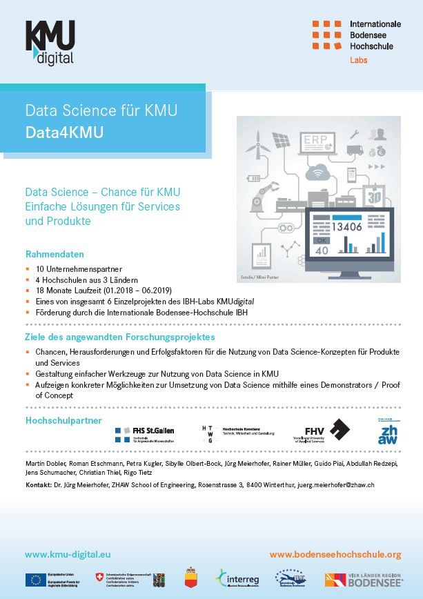 Handzettel Data Science für KMU (Data4KMU)