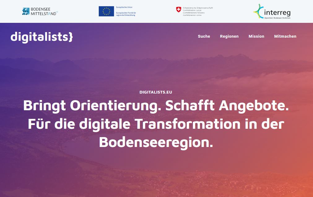 Verlinkung zur Website digitalists.eu