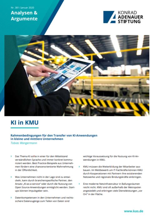 KI in KMU - Rahmenbedingungen für den Transfer von KI-Anwendungen in kleine und mittlere Unternehmen